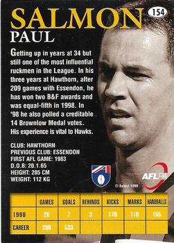 1999 Select AFL Premiere - Promos #154 Paul Salmon Back